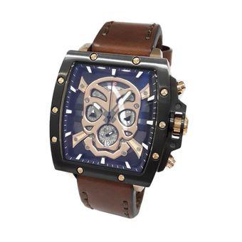 Expedition 6688 Voyage's Vestige - Jam Tangan Pria Expedition 6688 Mclbrba - Leather Strap - Rose Gold  