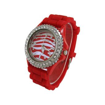 Fashion Women's Red Silicone Strap Watch 60bl031 - Intl  
