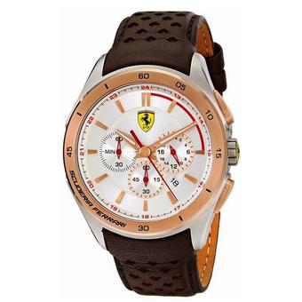 Ferrari - Jam Tangan Pria - Coklat - Kulit - 0830190  