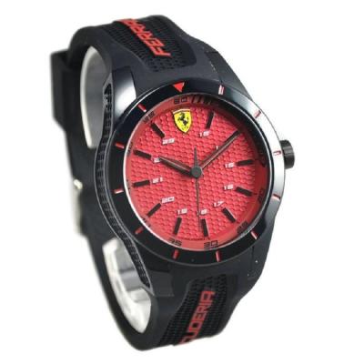 Ferrari - Jam Tangan Pria - Hitam Merah - Strap Rubber - F0830248