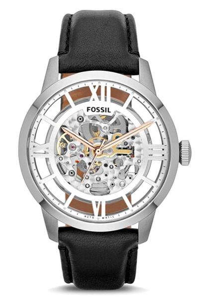 Fossil Townsman Automatic ME3041 - Jam Tangan Pria - Stainless Steel - Silver