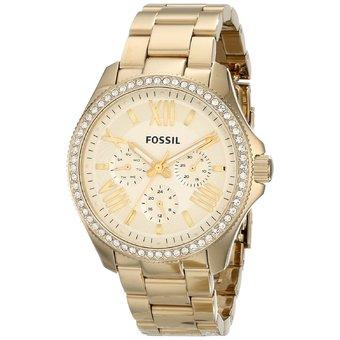 Fossil Women's Gold Stainless Steel Strap Watch AM4482  