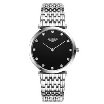GUANQIN Luxury Brand Fashion Men Women Quartz Wristwatch Ultra Thin Water-proof Couple Casual Watch- Intl  