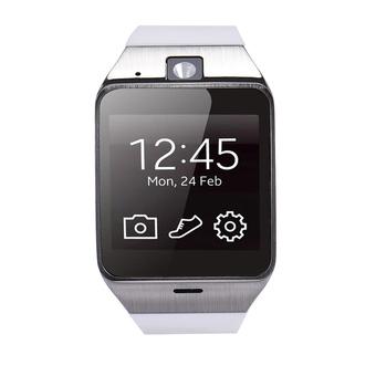 GV18 Smart Bluetooth Watch GSM NFC Camera TF Card Wristwatch White (Intl)  