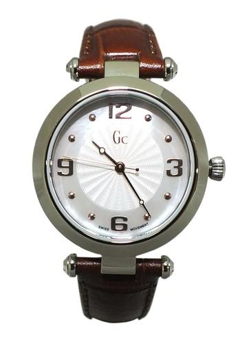 Gc - Jam Tangan Wanita - Coklat-Silver - Leather - Y17001L1 Gc B1 - Class Watches