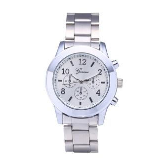 Geneva 5800 Brand Lover Watch Stylish Alloy Quartz Watch (Silver) - Intl  