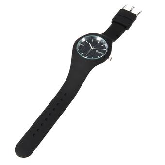 Geneva Unisex Soft Silicone Band Quartz Wrist Watch(INTL)  