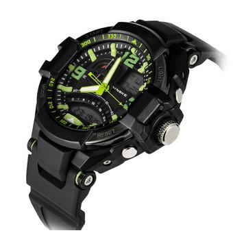 GoSport Product details of Waterproof Digital LED Multi-function Military Sports Watch (Black+Green) (Intl)  