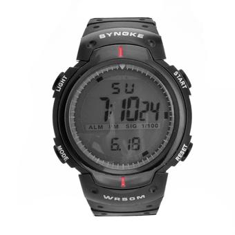 GoSport SY Cool Waterproof Glow in Dark LED Digital Wrist watch Band women Men's Sport Gift (Black) (Intl)  