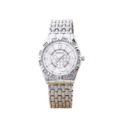 HET Alloy Diamond GENEVA Geneva Watches(Silver)