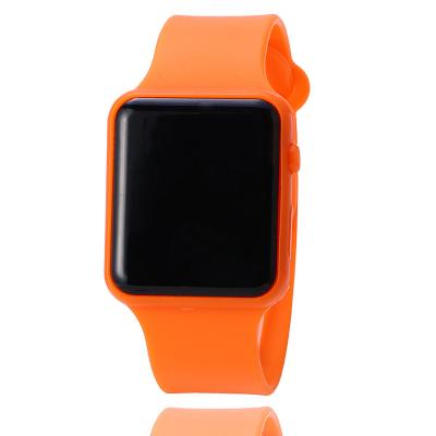 HET Apple Electron Motion Jogging LED Electronic Watches(Orange)