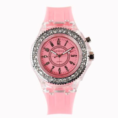 HET Light-Emitting LED Watch(Pink)