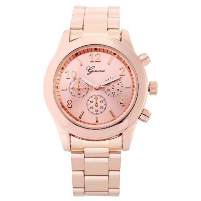 HET Stainless Steel Diamond Watch(Pink)