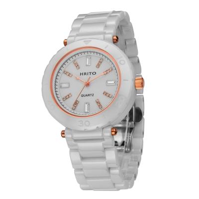 HRITO Women's Accented Bracelet Watch - Putih