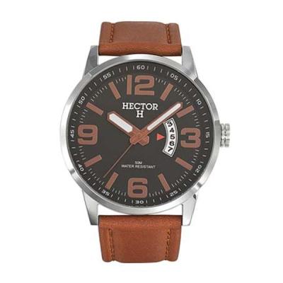 Hector 665417 - Jam Tangan Pria - Leather Strap - Brown
