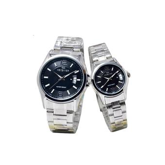 Hegner Couple Watch HGCP347 - Jam Tangan Pasangan - Silver - Stainless Steel  