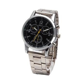 High-Grade Stainless Steel Band Delicate Business Watch (Silver)  