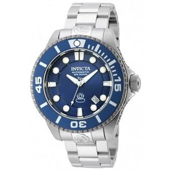 Invicta Pro Diver Men Silver Stainless Steel Strap Metallic Blue Dial Automatic Watch 19799 - Intl  