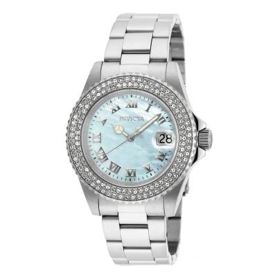 Invicta Sea Base Lady 40mm Case Silver Stainless Steel Strap White Dial Quartz Watch 20362 - Silver
