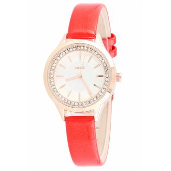 Kezzi Women's Watches K932 Quartz Analog Leather Dress Wrist Watch Fashion Casual Waterproof (Red) (Intl)  