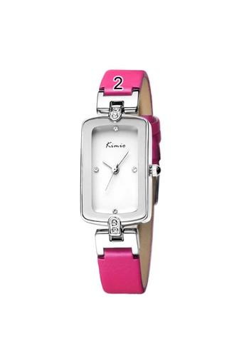 Kimio Fashion Watch Jam Tangan Wanita - Pink - Strap Kulit - 503S  