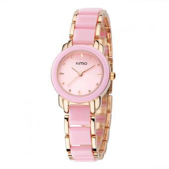 Kimio K455L Ceramic Fashion Watch - Jam Tangan Fesyen Keramik - Pink  