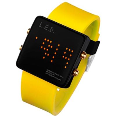 Led watch L69-08BYYB Jam tangan wanita - Leather Strap - Yellow