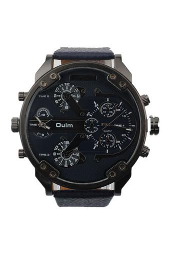 Luxury Oulm Army Blue Watch Jam Tangan  