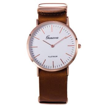Maryswill Faux Leather Brief Watch(LightBrown)  