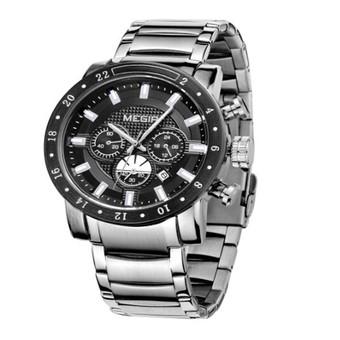 Megir 3108 Men Business Chronograph Stainless Steel Quartz Watch (Intl)  
