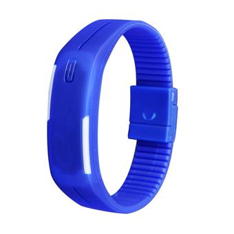 Moonar LED Silicone Touch Control Electronic Watches Dark Blue  