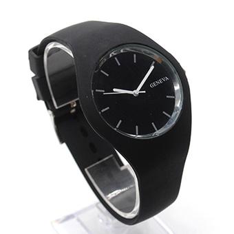 Moonar Silicone Band Sports Watch Fashion for Women Kids Black  