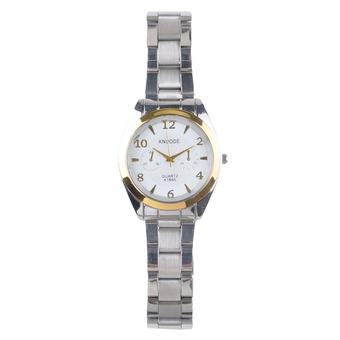 Moonar Women Men Classic Business Quartz Wrist Watches White  