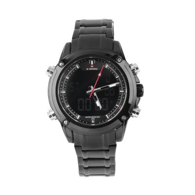 NAVIFORCE Men's Watch Steel Stainless Quartz Watch LED Digital Watches NAVIFORCE NF9050 - White