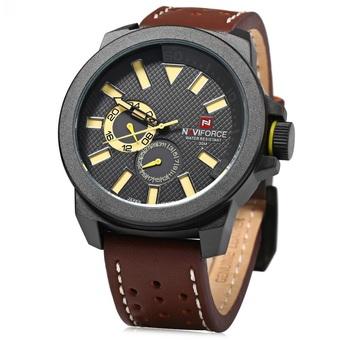 Naviforce 9064 Men Watch Quartz Wristwatch 30m Water Resistance - Intl  