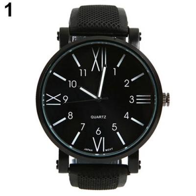 Norate Jam Tangan Pria - Roman Numerals Quartz Steel Wrist Watch White