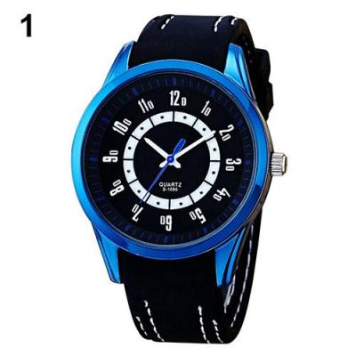 Norate Jam Tangan Pria - Silicone Band Alloy Case - Blue