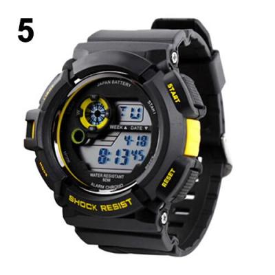 Norate Jam Tangan Pria - Waterproof LED Digital Sports Wrist Watch Yellow