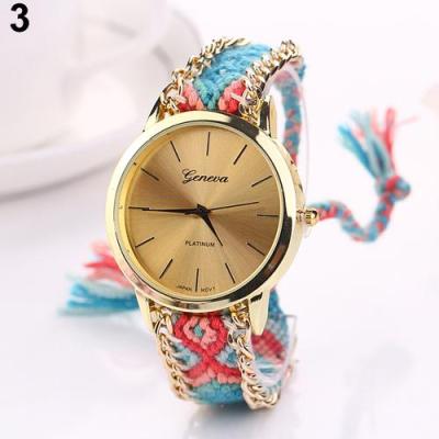 Norate Jam Tangan Wanita - Geneva Braided Bracelet Wrist Watch #3