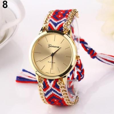 Norate Jam Tangan Wanita - Geneva Braided Bracelet Wrist Watch #8