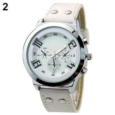 Norate Unisex Big Number Quartz Wrist Watch White