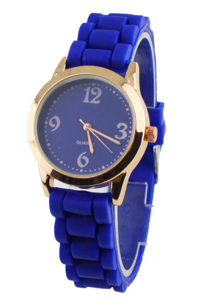 Norate Unisex Silicone Jelly Gel Wrist Watch Dark Blue