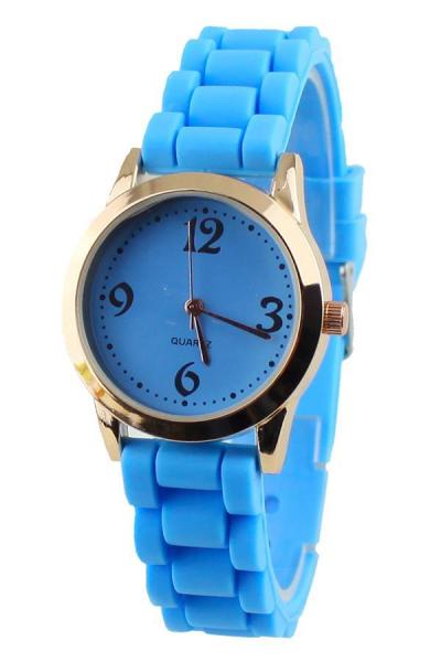 Norate Unisex Silicone Jelly Gel Wrist Watch Sky Blue