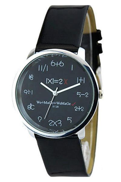 Norate Women's Mathematics Dial Quartz Wrist Watch Black