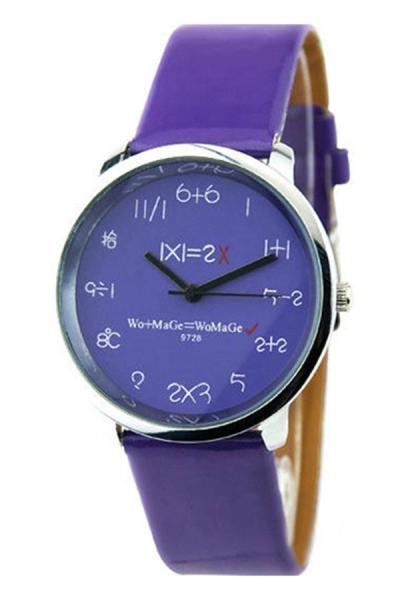 Norate Women's Mathematics Dial Quartz Wrist Watch Purple