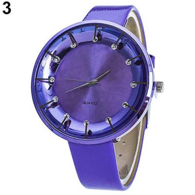 Norate Women's Rhinestone Analog Quartz Wrist Watch Purple
