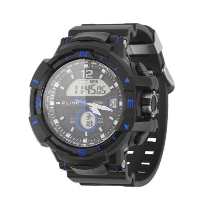 OBN ALIKE AK14109 Men Analog Digital Waterproof Stopwatch Sport Wrist Watch-Blue