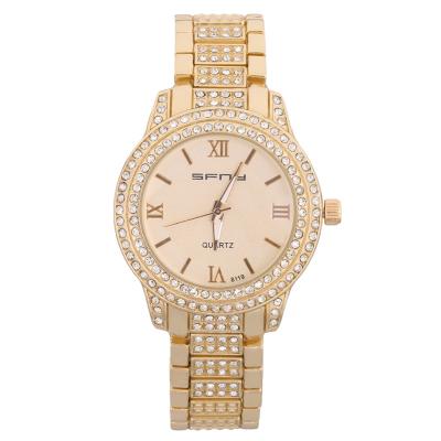 OBN Circular fashion watch quartz watch Roman numerals 6008-Gold