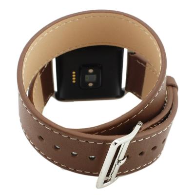 OBN Fitbit Blaze smart watch double ring belt watches-Brown