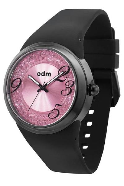 ODM DD139-05 - Jam Tangan Wanita - Black/Pink - Strap Rubber